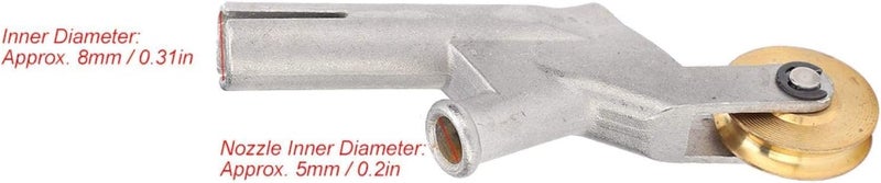 klarako Floor Welding Nozzle Round Mouth Hot Air Gun Tips PVC Flooring Welder Heating Torch Accessory with Wheel - Image 4