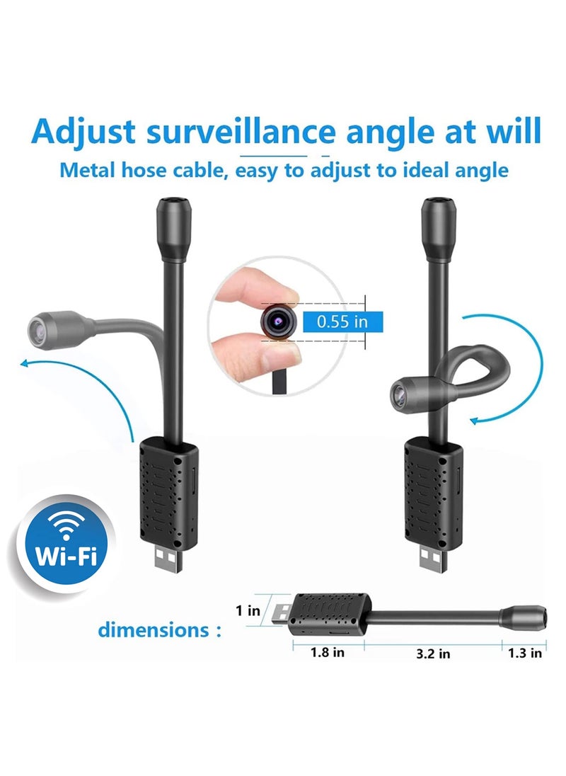 First Dot First Dot WiFi Surveillance Flexible Neck Wireless Security Camera 1080P Live View IndoorOutdoor Home Office Flexible Camera  - Image 5