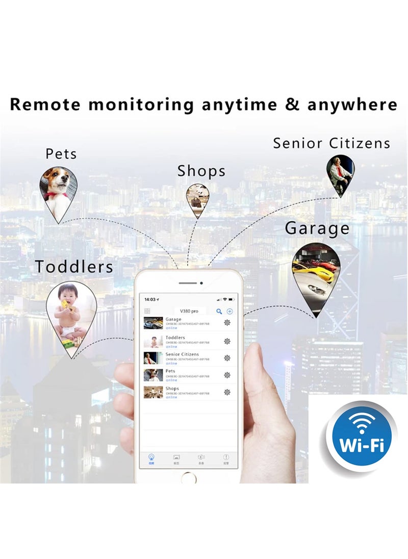 First Dot First Dot WiFi Surveillance Flexible Neck Wireless Security Camera 1080P Live View IndoorOutdoor Home Office Flexible Camera  - Image 2