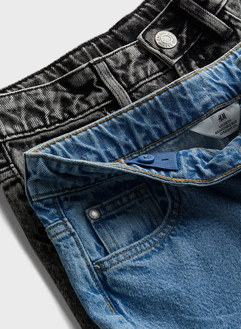 اتش اند ام Kids 2 Pack Loose Fit Jeans