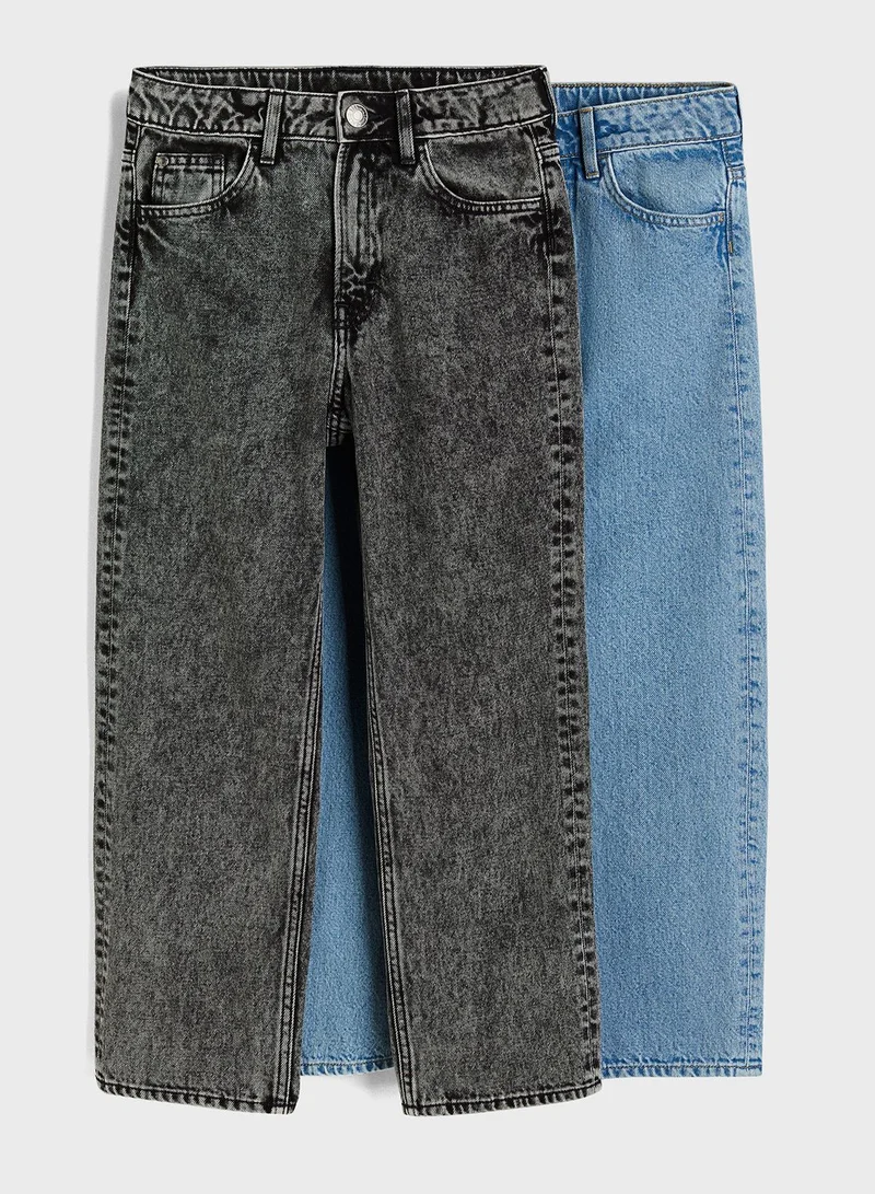 اتش اند ام Kids 2 Pack Loose Fit Jeans