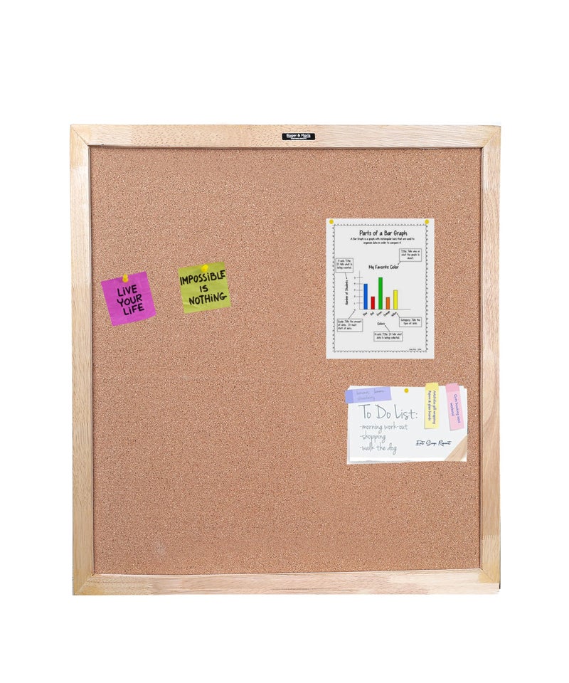 Roger & Moris Rubber Wooden Frame Cork Board - Sturdy, Waterproof for School, Office, Home (Size : 2 feet x 1 Foot) - Image 4