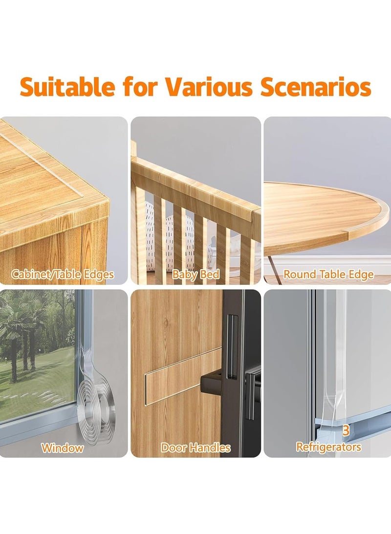 Safety Corner Protector,Clear Baby Proofing Guards,Soft Silicone Bumper Strip With Strong Adhesive Tape For Cabinets, Tables, Drawers（3M） - Image 5