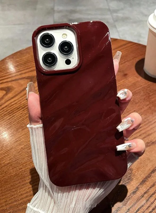 Take Two  Take Two Burgundy iPhone Case with Textured Design  | Best Price UAE