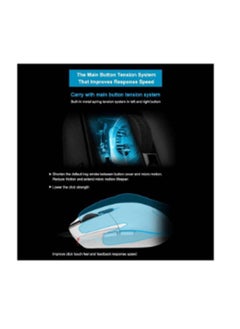 Logitech Logitech G102 Light Sync Gaming Mouse with Customizable RGB Lighting, 6 Programmable Buttons, Gaming Grade Sensor, 8 k dpi Tracking,16.8mn Color, Light Weight (White)  - Image 2