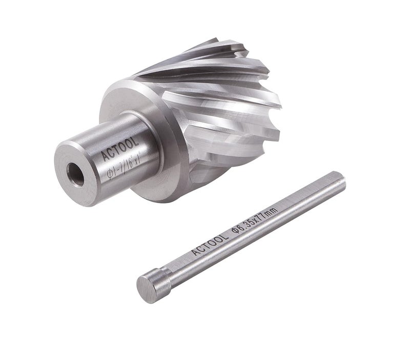 ACTOOL 1-7/16" Diameter × 1" Depth of Cut HSS ANNULAR Cutter with 3/4'' Weldon Shank - Image 3