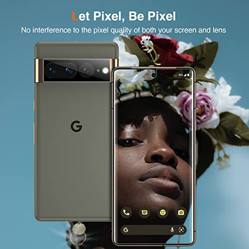 LK 2 Pack for Google Pixel 7 Pro Screen Protector 6.7-inch + 2 Pack Lens Protector with Positioning Tool, Self-Healing TPU Film, Touch Sensitive, HD Ultra-Thin - Image 4