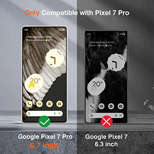 LK 2 Pack for Google Pixel 7 Pro Screen Protector 6.7-inch + 2 Pack Lens Protector with Positioning Tool, Self-Healing TPU Film, Touch Sensitive, HD Ultra-Thin - Image 2