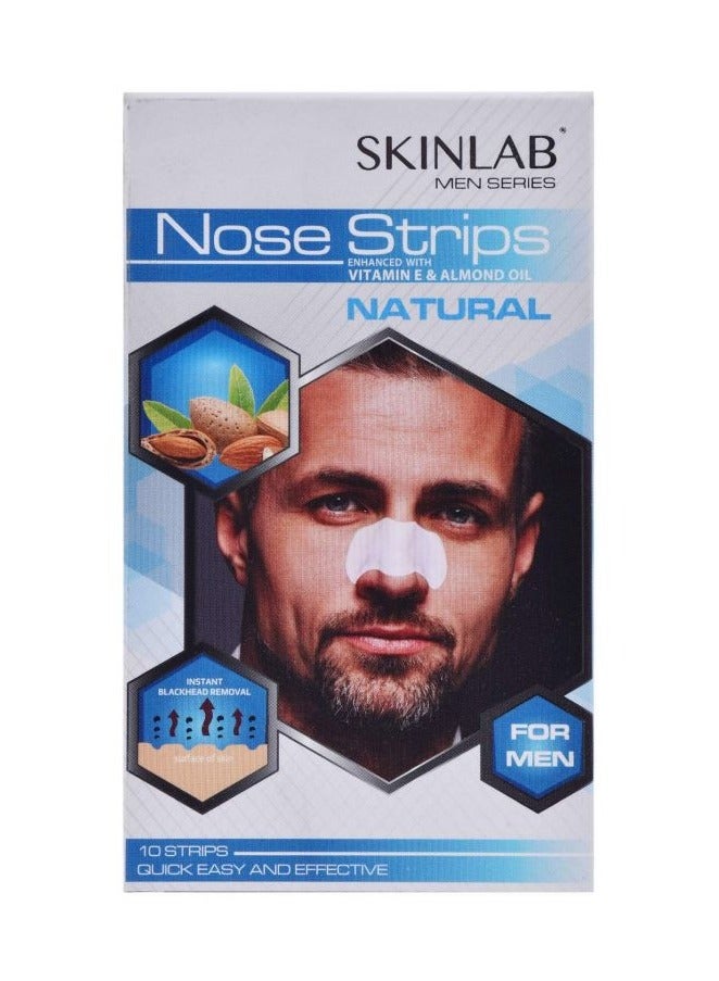 Skinlab Nose Strips Vitamin E & Almond Oil Natural Men 10pcs