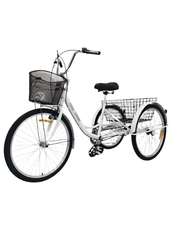 PROYARD 3TYERS bike 26 INCH WHITE color . - Image 1