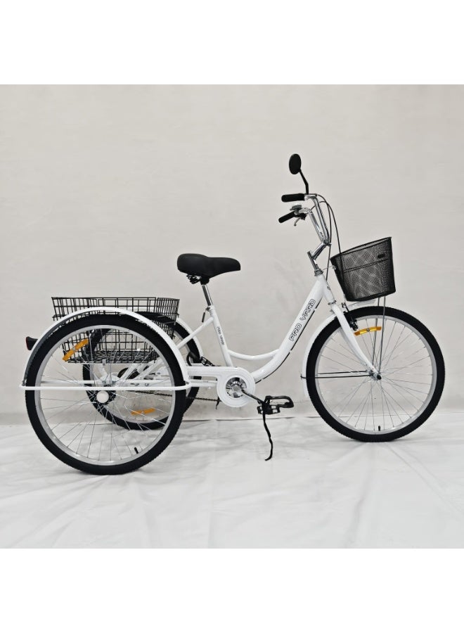 PROYARD 3TYERS bike 26 INCH WHITE color . - Image 4