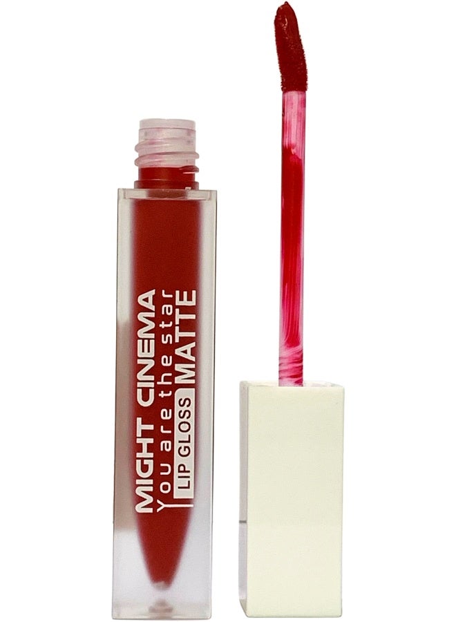 Might Cinema Lip Gloss Matte Velvety Waterproof - Shade Number 212 - Image 1