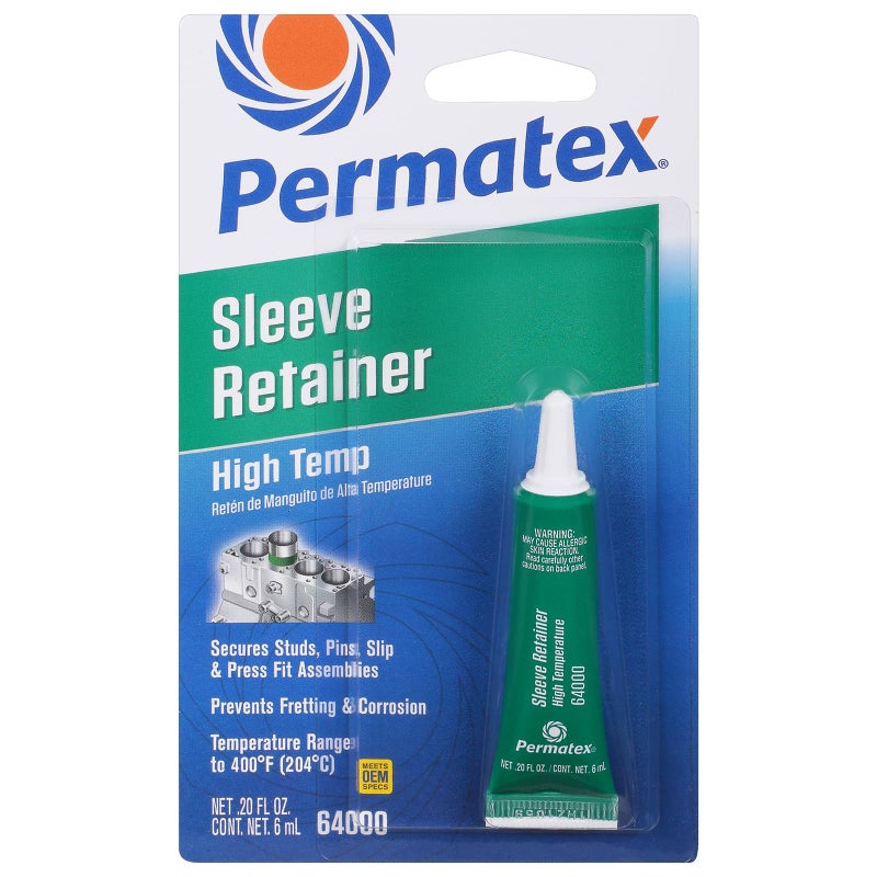 Permatex 64000 High Temperature Sleeve Retainer, 6 ml, Pack of 1