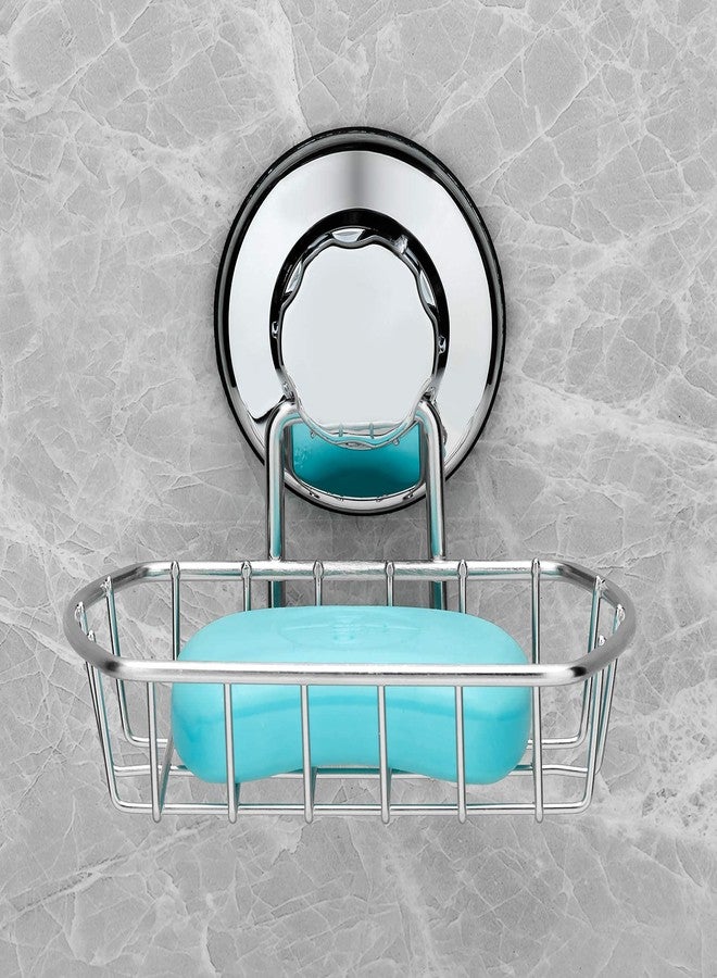 iPEGTOP Super Powerful Vacuum Suction Cup Soap Dish Soap Saver - Rustproof 304 Stainless Steel Sponge Soap Holder for Bathroom, Shower, Sink, Kitchen - Image 3