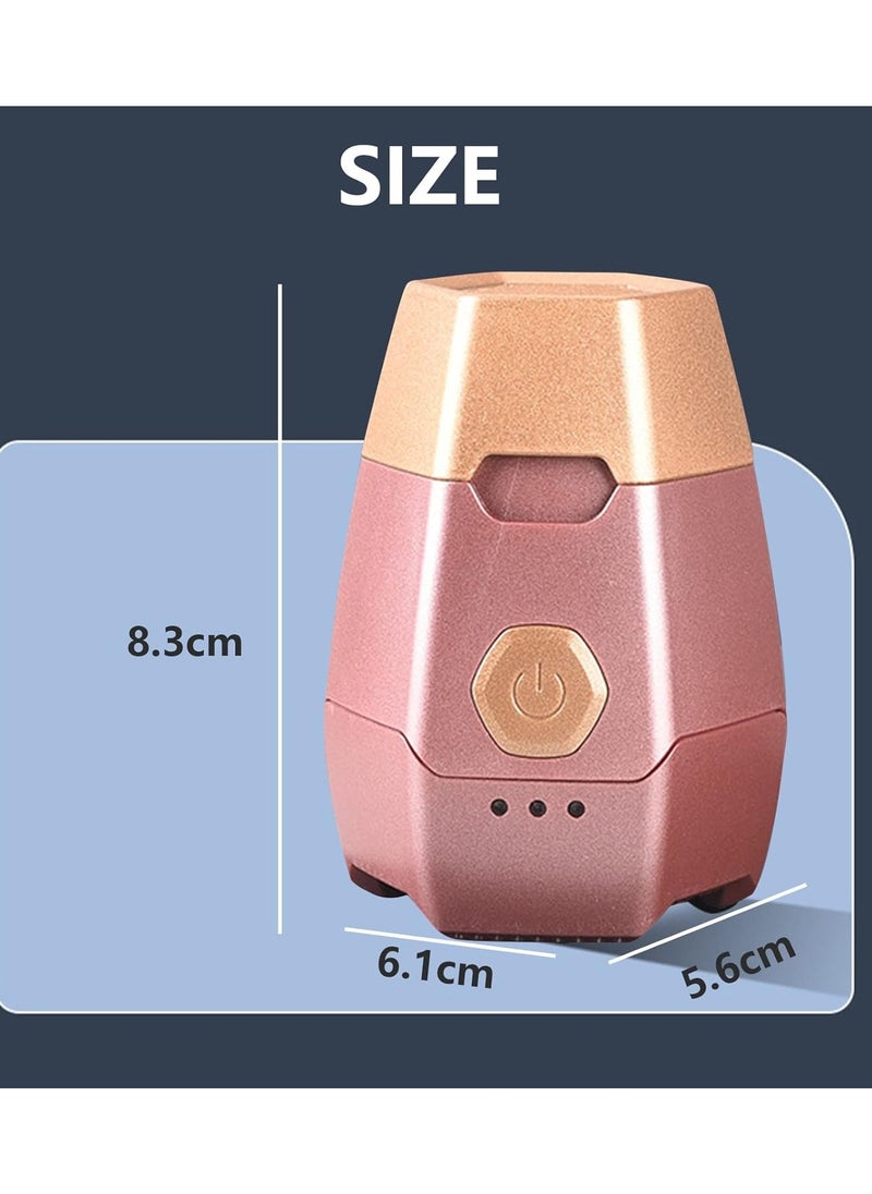 Bukhoor Round Mini Bukhoor Electric Incense Burner Portable USB Rechargeable Pink  - Image 4