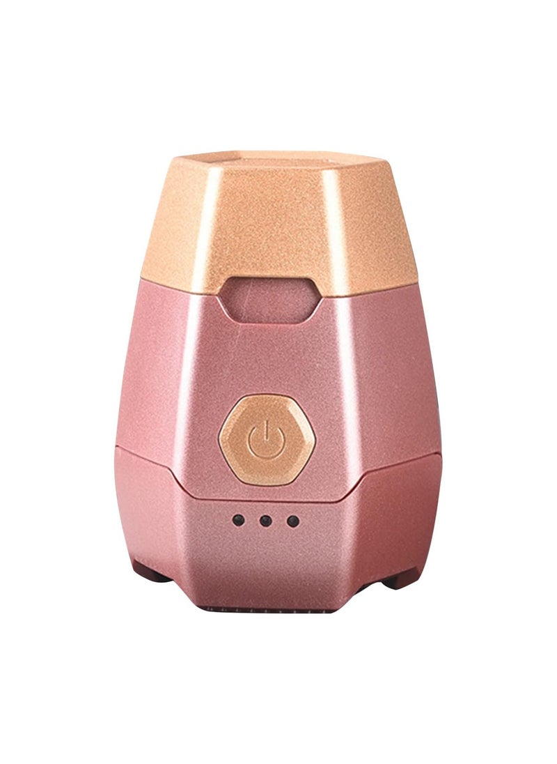 Bukhoor Round Mini Bukhoor Electric Incense Burner Portable USB Rechargeable Pink  - Image 1