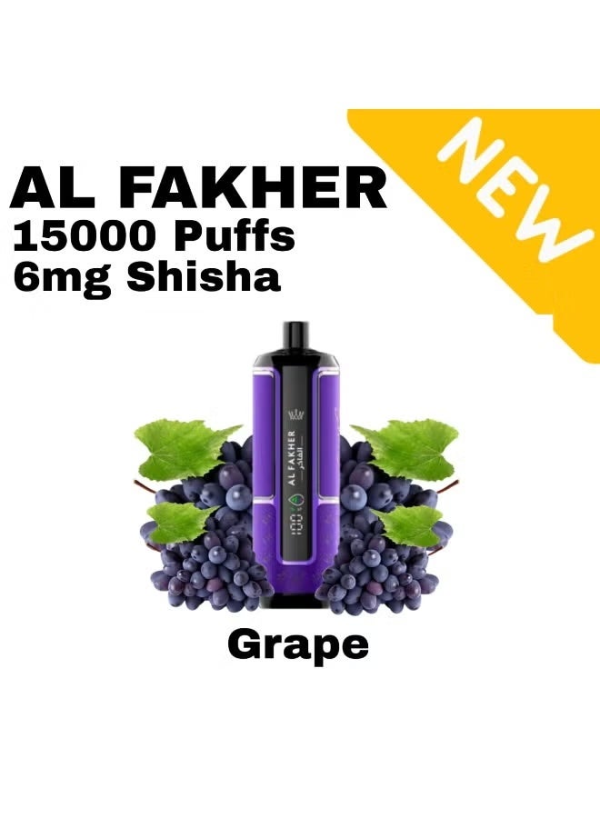 AL FAKHER Crown Bar 15k Disposable Vape Grape 6mg - Image 2