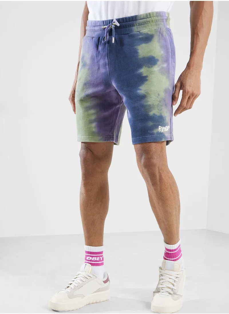 RIP N DIP Ripndip Rubber Logo Sweatshorts