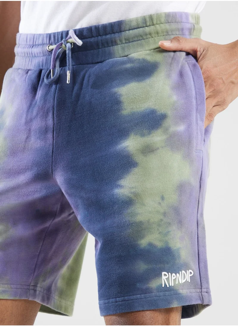 RIP N DIP Ripndip Rubber Logo Sweatshorts