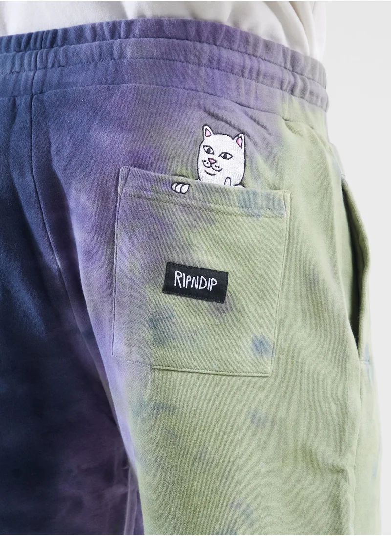 RIP N DIP Ripndip Rubber Logo Sweatshorts