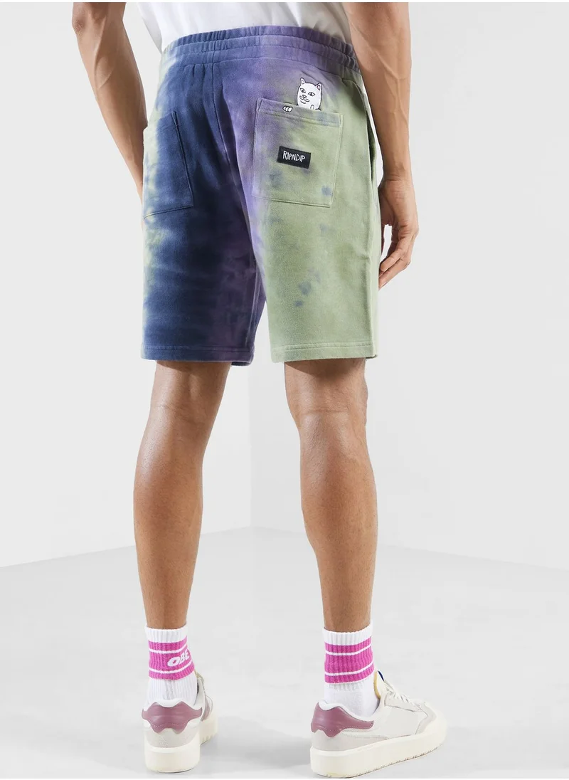 RIP N DIP Ripndip Rubber Logo Sweatshorts