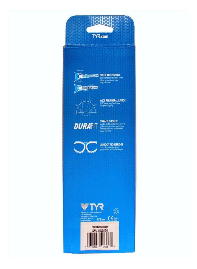 TYR Flex Frame Swim Mask Swimming Goggles (Clear) - Image 5