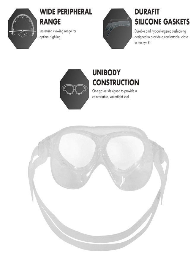 TYR Flex Frame Swim Mask Swimming Goggles (Clear) - Image 3
