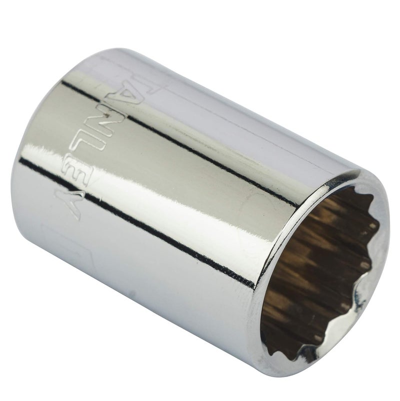 Stanley STANLEY 188791 Chrome Vanadium Steel 12 Point Standard Socket 12 inch 19 mm Silver  - Image 3