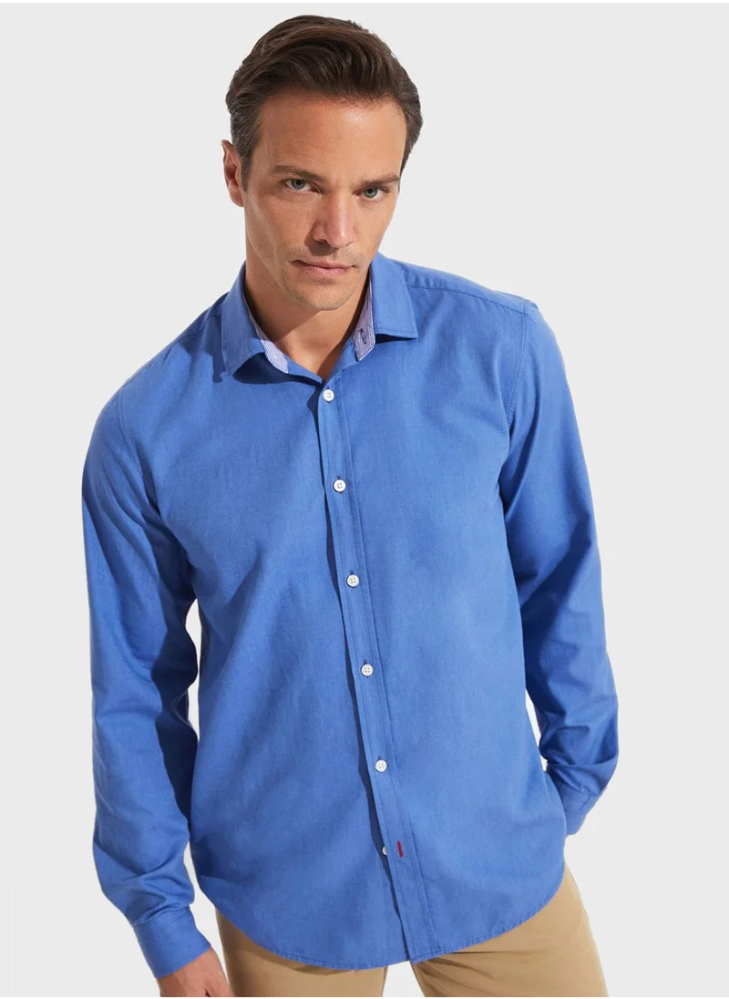 JUNE Essential Oxfort Regular Fit Shirt