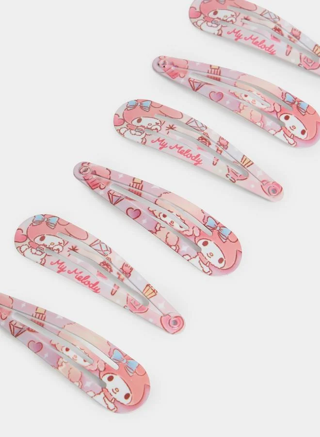 Styli Set of 6 - My Melody Snap Clips