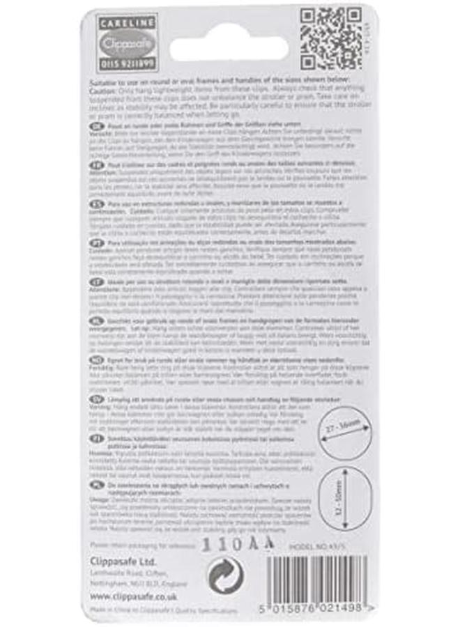 كليبا سيف مشابك حقائب مميزة لسلامة الأطفال الرضع مقاس كبير، عبوتان - Image 2