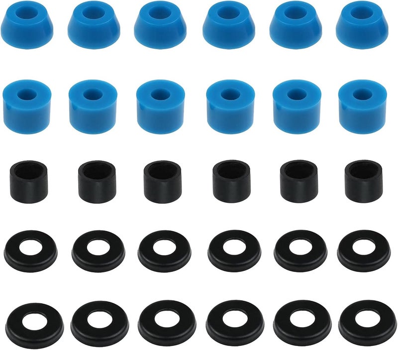 SING F LTD 3 Sets of Skateboard Truck Bushings Kit for Most 7 Inch Skateboard Trucks Bushings Skateboard Cup Washers Replacement Accessories - Image 1