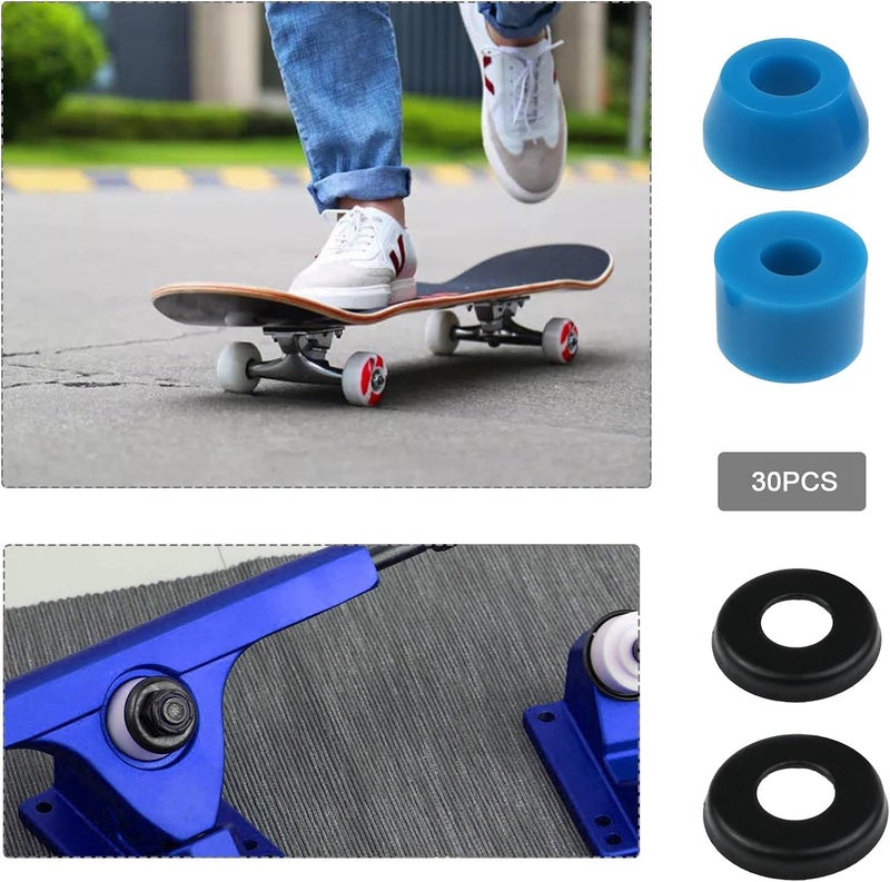 SING F LTD 3 Sets of Skateboard Truck Bushings Kit for Most 7 Inch Skateboard Trucks Bushings Skateboard Cup Washers Replacement Accessories - Image 3
