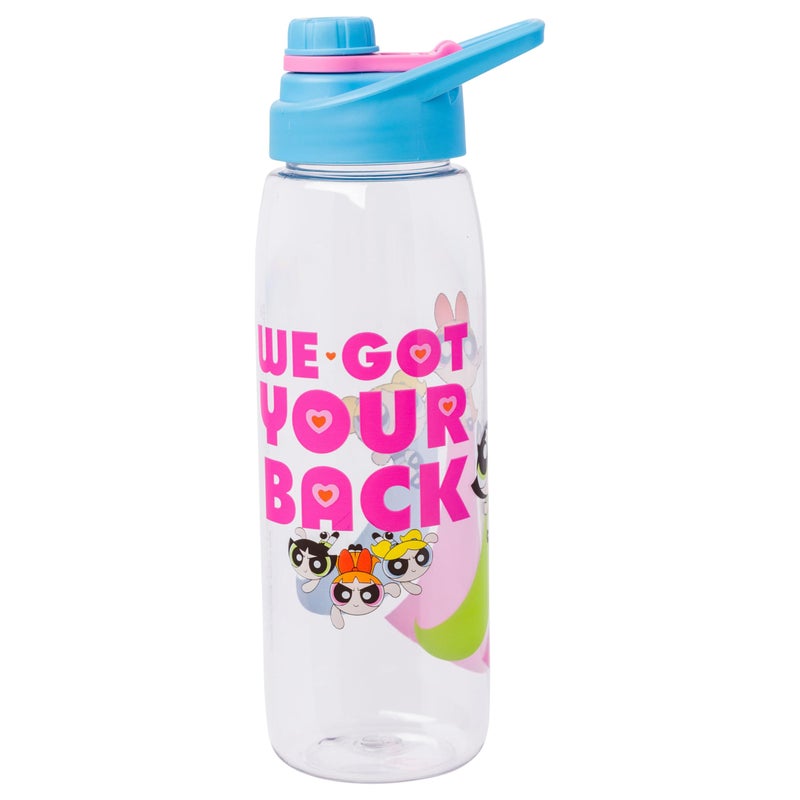 Silver Buffalo The Powerpuff Girls We Got Your Back Featuring Bubbles Buttercup and Blossom Water Bottle with ScrewOn Lid 28 Ounces - Image 2