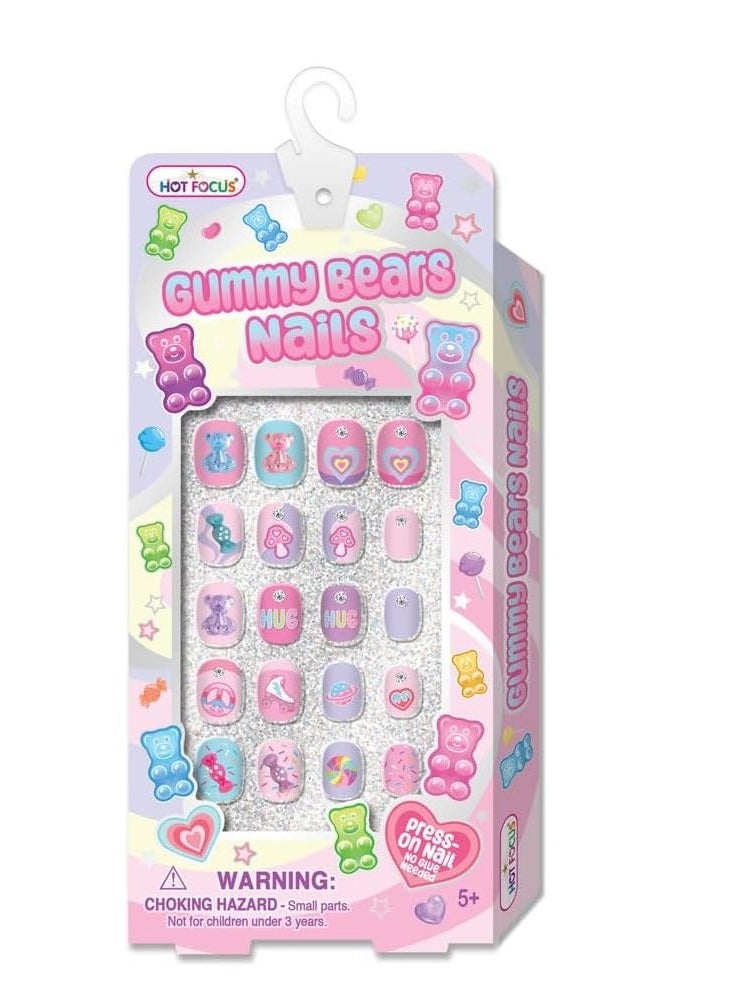 Hot Focus Hot Focus Gummy Bear Press on Nail Set 