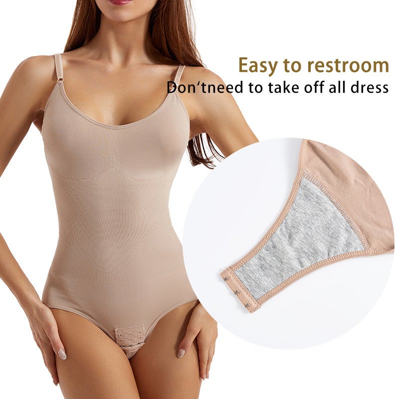 One-Piece Shapeware Women'S Abdominal Pants Open Hip Shaping Suspenders Underwear Elastic Corset - Image 5