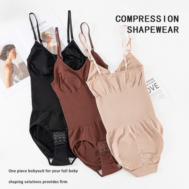 One-Piece Shapeware Women'S Abdominal Pants Open Hip Shaping Suspenders Underwear Elastic Corset - Image 4