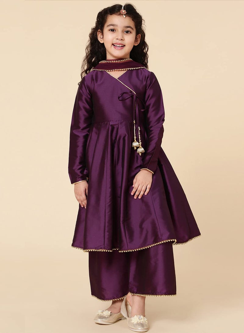 A.T.U.N. (ALL THINGS UBER NICE) A.T.U.N. Girls Anarkali Palazzo Set - Image 2