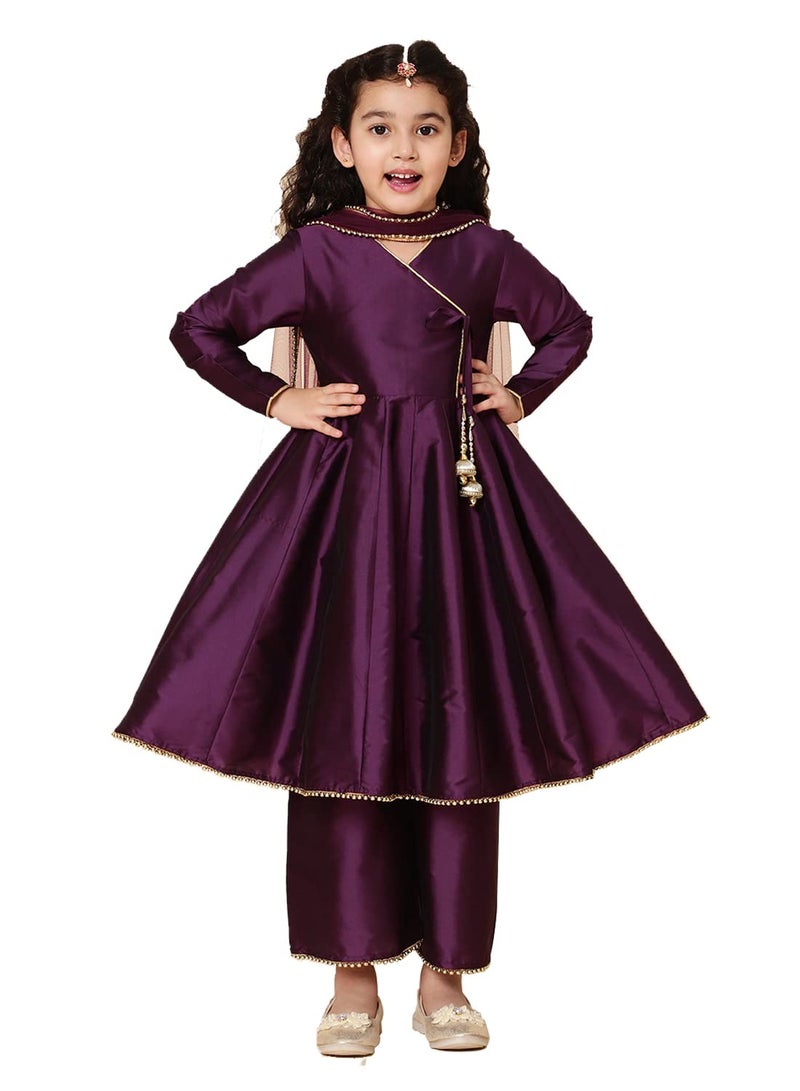 A.T.U.N. (ALL THINGS UBER NICE) A.T.U.N. Girls Anarkali Palazzo Set - Image 1