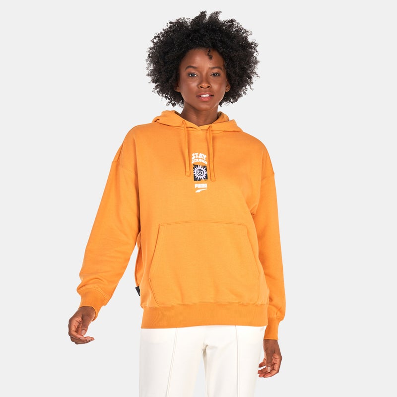 PUMA Women's Downtown Graphic Pullover Hoodie - Image 1