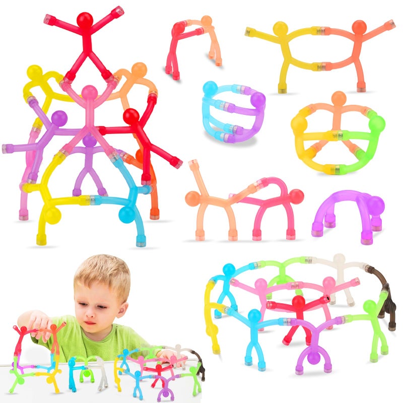 YOTNUS 12pcs Travel Magnetic Toys for Kids Toddlers Portable Durable for Airplane Road Trip Car Travel Games MagneticPeopleMagnetMen Creativity Educational Fidget Toys for Classroom Office - Image 2