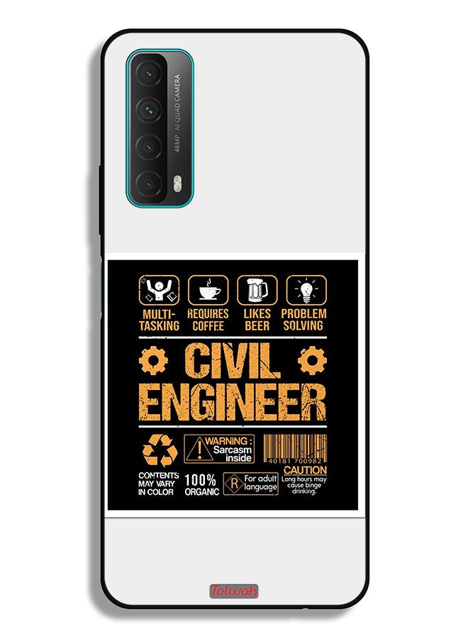 Tolwak Huawei Y7a Protective Case Cover Civil Engineer Sticker - Image 2