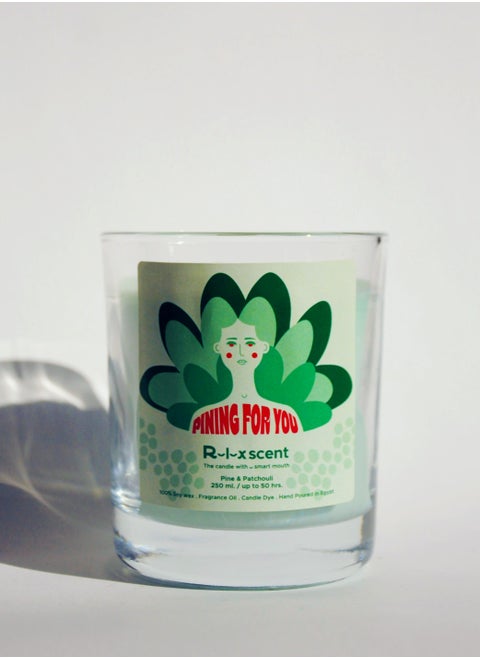 Pinning For You wooden wick candle