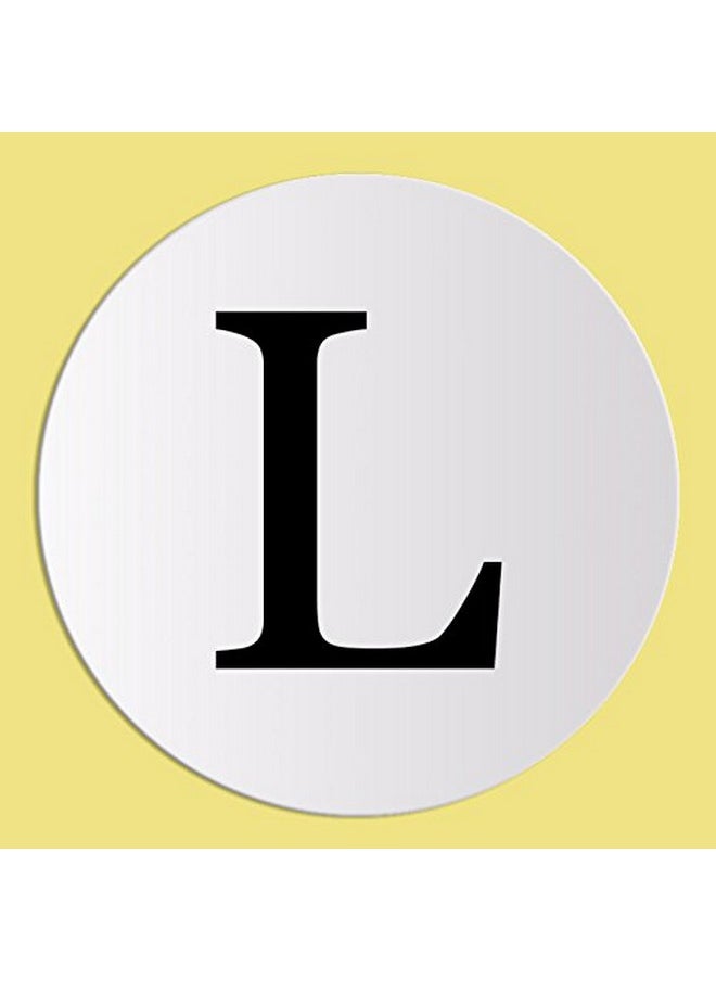 dealzEpic - Size Stickers L (Large) | Round White Self Adhesive Paper Labels | Products Organizing Stickers - Set Of 15 Sheets  - Image 2
