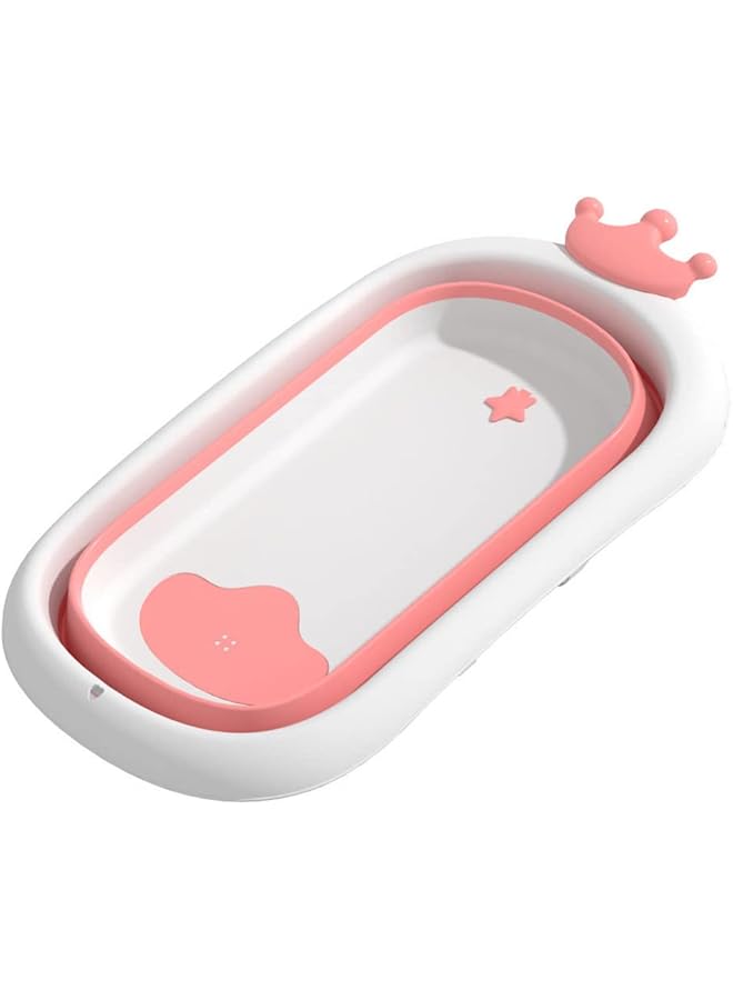بامبل آند بيرد حوض استحمام للأطفال مع وسادة قابلة للطي والحمل ومناسب للأطفال حديثي الولادة والأطفال الصغار ومضاد للانزلاق - Image 2
