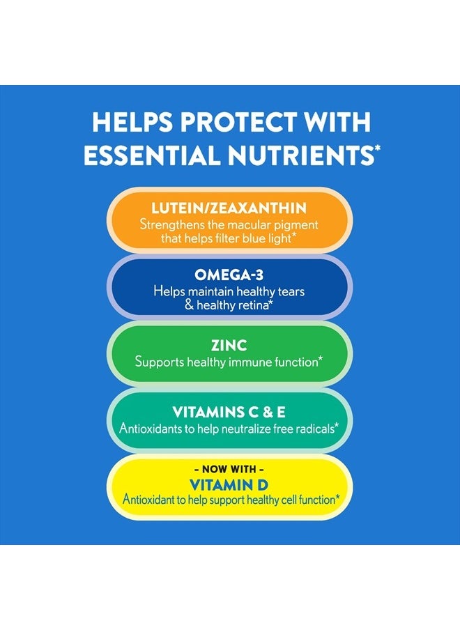 Ocuvite - Eye Vitamin And Mineral Supplement, Contains Zinc, Vitamins C, E, Omega 3, Lutein - 90 Softgels, Packaging May Vary - Image 1