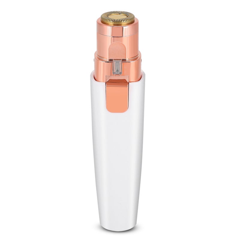 Portable Shaver: 360° All-Round Shave, Removable Rotating Blade - USB Charging, Lipstick-Shape Design, Facial Hair Trimmer for Travel, Daily Facial Grooming & Eyebrow Shaping - Image 2