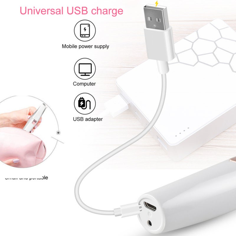 Portable Shaver: 360° All-Round Shave, Removable Rotating Blade - USB Charging, Lipstick-Shape Design, Facial Hair Trimmer for Travel, Daily Facial Grooming & Eyebrow Shaping - Image 3