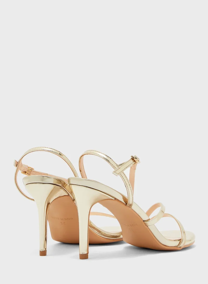 ELLA Skinny Strap Stiletto Heel Sandal