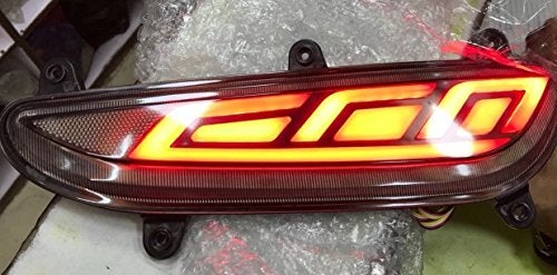 PRIKNIK Car Reflector Bumper Rear/Back Drl with Wiring Reverse Light Function LED Brake Light for H-yundai I20 E-lite (Red)- Set of 2 Pcs - Image 3